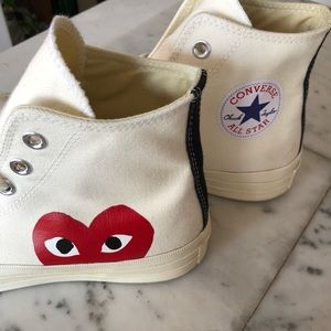 Commes Des Garçons x Converse Chuck Taylors. Sz W8